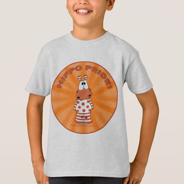 Hippo Pride Sternexplosion T-Shirt (Vorderseite)