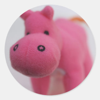 Hippo Runder Aufkleber