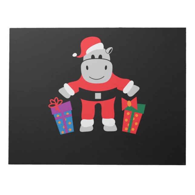 Hippo Santa Notizblock (Vorderseite)
