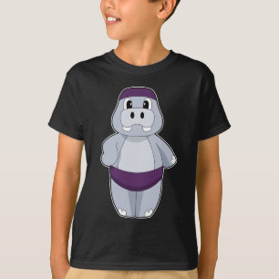 Hippo Schwimmhaube T-Shirt