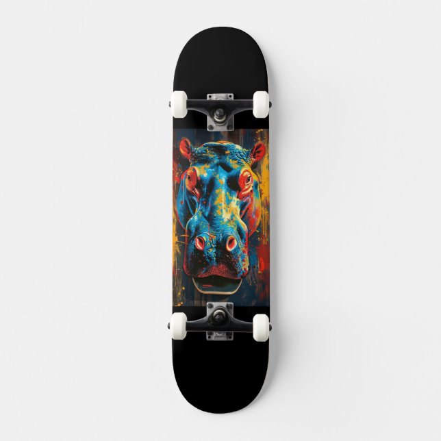 Hippo Skateboard (Vorderseite)