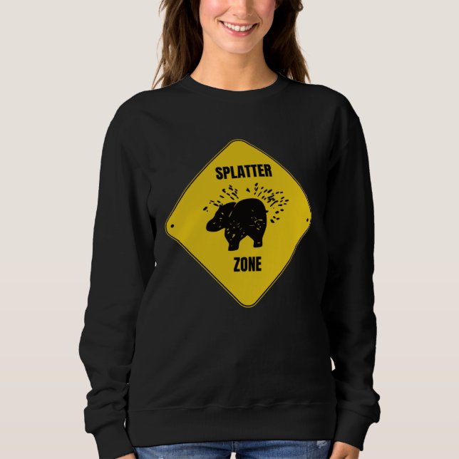 Hippo Splatter Zone Carnival Sweatshirt (Vorderseite)