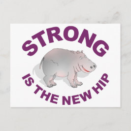 Hippo, stark ist das neue angesagte postkarte