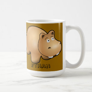Hippo-Tasse für personalisiertes Kind Kaffeetasse
