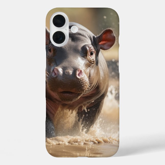 Hippo-Telefonfälle Case-Mate iPhone Hülle (Rückseite)