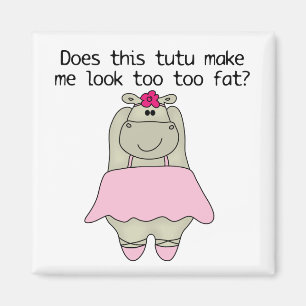 Hippo Tu Tu Fat Magnet