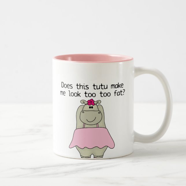 Hippo Tu Tu Fat Zweifarbige Tasse (Rechts)