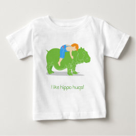 Hippo-Umarmungen Baby T-shirt