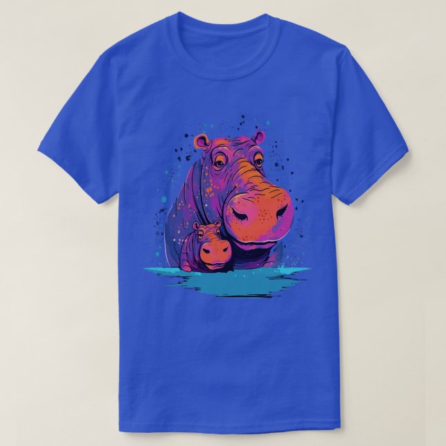 Hippo Vathers Day T-Shirt (Design vorne)