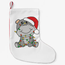 Hippo Weihnachts-Wintertiere Hippos