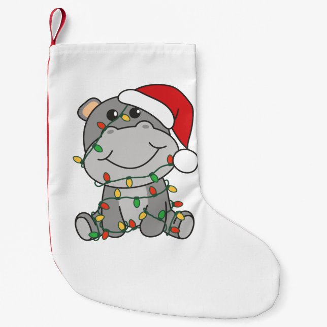 Hippo Weihnachts-Wintertiere Hippos Kleiner Weihnachtsstrumpf (Vorderseite)