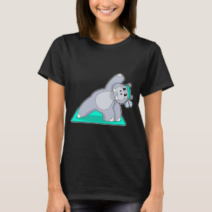 Hippo Yoga Gymnastik T-Shirt
