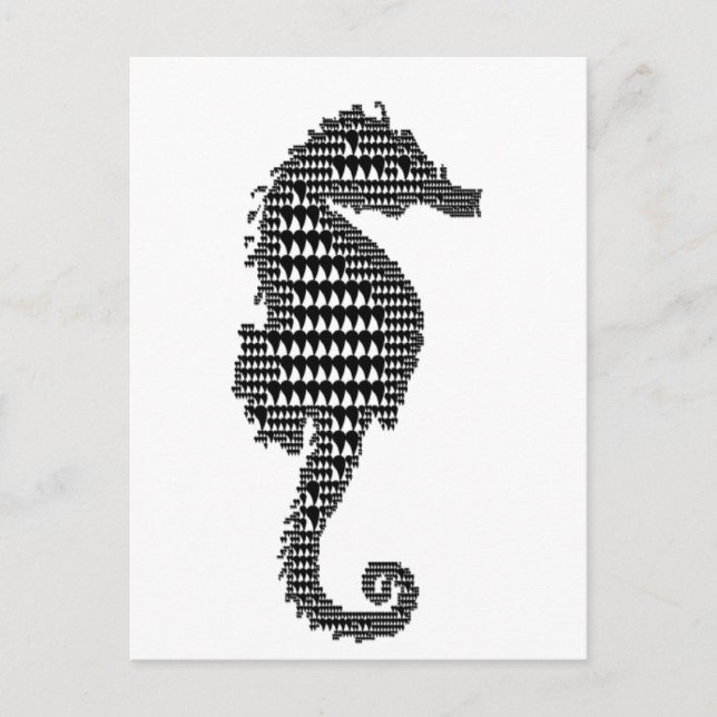 Hippocampe Postkarte (Vorderseite)