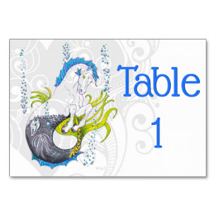 Hippocampus (Schädel) mit grauem Herzen Tischnummer