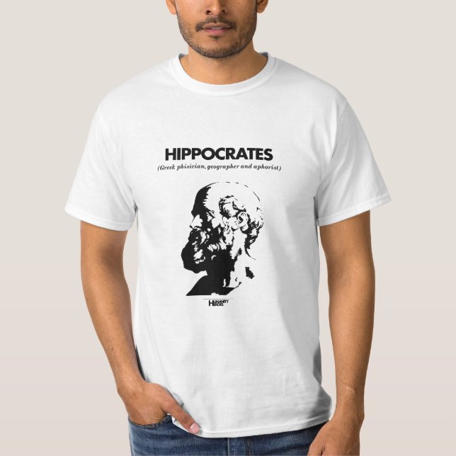Hippokrates-Weiß T - Shirt (Vorderseite)