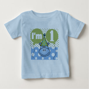 Hippopotamus 1. Geburtstag - Hemden und Geschenke Baby T-shirt