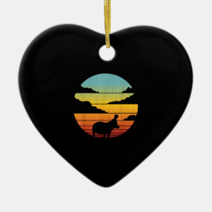 Hippopotamus 60er 70er Hippo   Hippo Lover Keramik Ornament