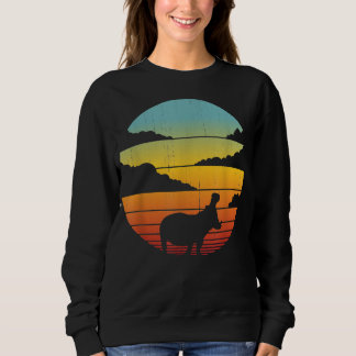 Hippopotamus 60er 70er Hippo | Hippo Lover Sweatshirt