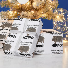Hippopotamus Animal Funny Hippo Geschenkpapier