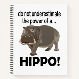 Hippopotamus Animal Funny Hippo Notizbuch