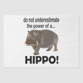 Hippopotamus Animal Funny Hippo Seidenpapier