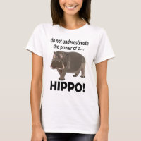 Hippopotamus Animal Funny Hippo T - Shirt