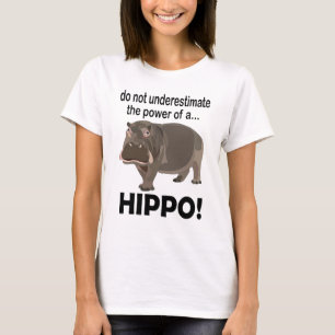 Hippopotamus Animal Funny Hippo T - Shirt