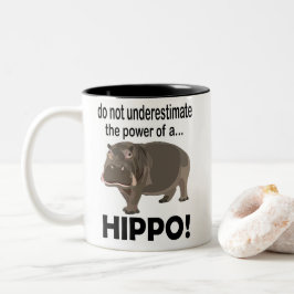 Hippopotamus Animal Funny Hippo Zweifarbige Tasse