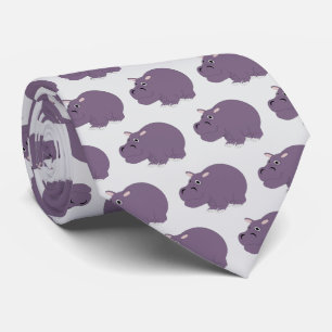 Hippopotamus-Design Krawatte