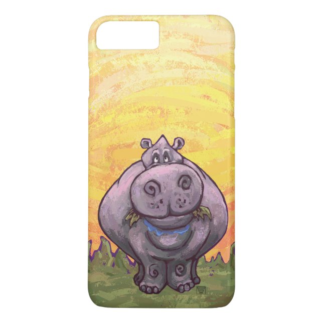 Hippopotamus Electronics Case-Mate iPhone Hülle (Rückseite)