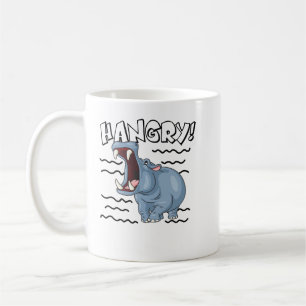 Hippopotamus Funny Hippopotamus Hangry Niedlich Hi Kaffeetasse