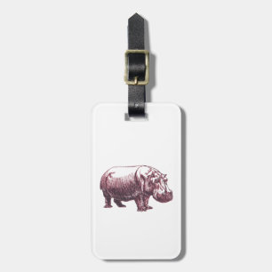 Hippopotamus Gepäckanhänger