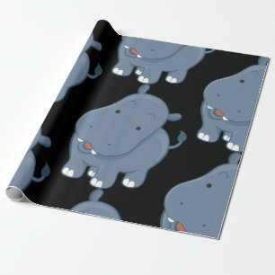 Hippopotamus Geschenkpapier