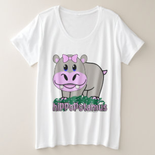 Hippopotamus Große Größe T-Shirt