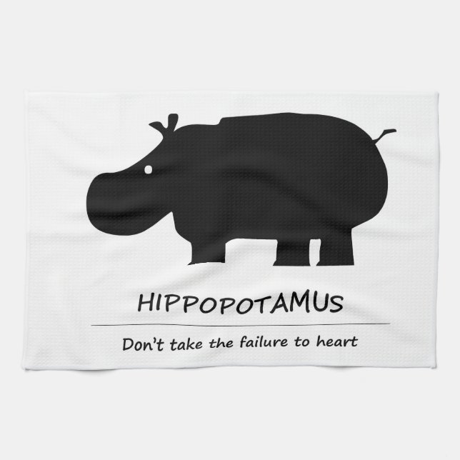 Hippopotamus Handtuch (Horizontal)