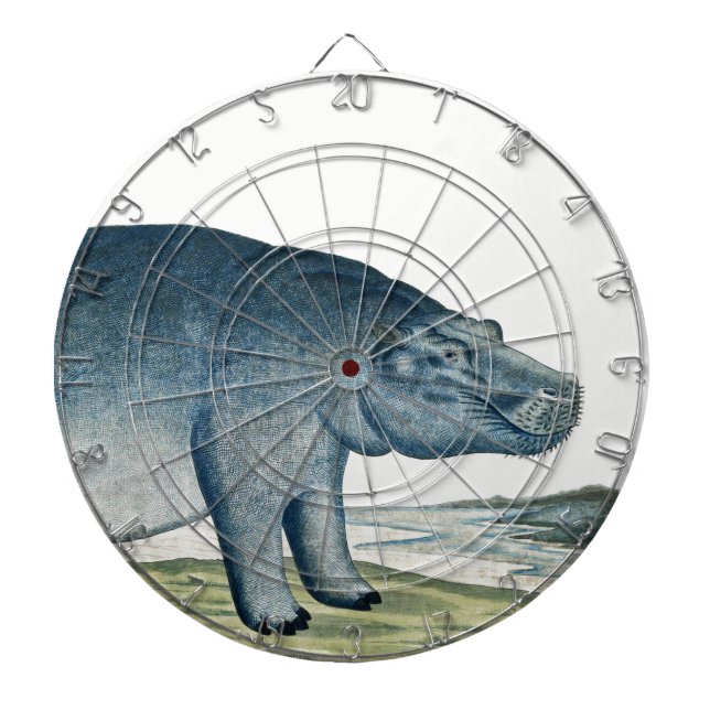 Hippopotamus - Hippo - Afrika Tier - Niedliches Hi Dartscheibe (vorne)