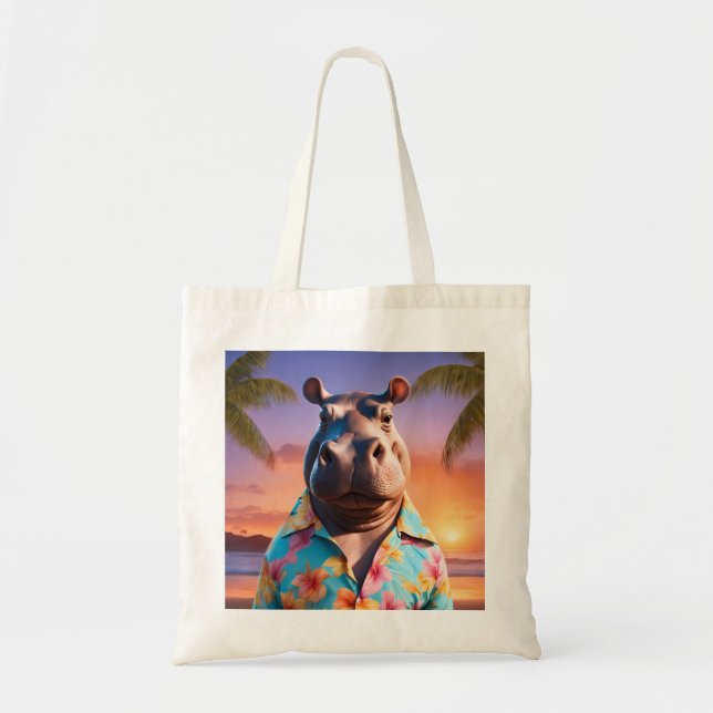 Hippopotamus Holiday Tragetasche (Vorne)