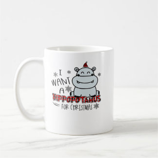 Hippopotamus Ich Wollte einen Hippopotamus zu Weih Kaffeetasse