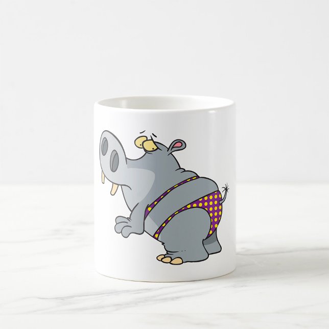 Hippopotamus in einem Bikini Kaffeetasse (Von Creator hochgeladen)