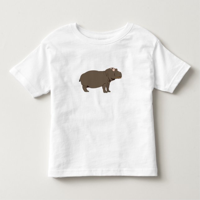 Hippopotamus Kleinkind T-shirt (Vorderseite)