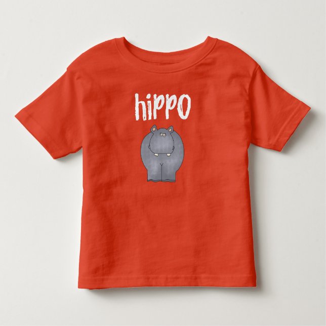 Hippopotamus Kleinkind T-shirt (Vorderseite)