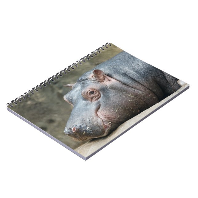 Hippopotamus-Notebook Notizblock (Linke Seite)