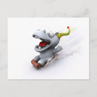 Hippopotamus Postkarte