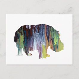 Hippopotamus Postkarte