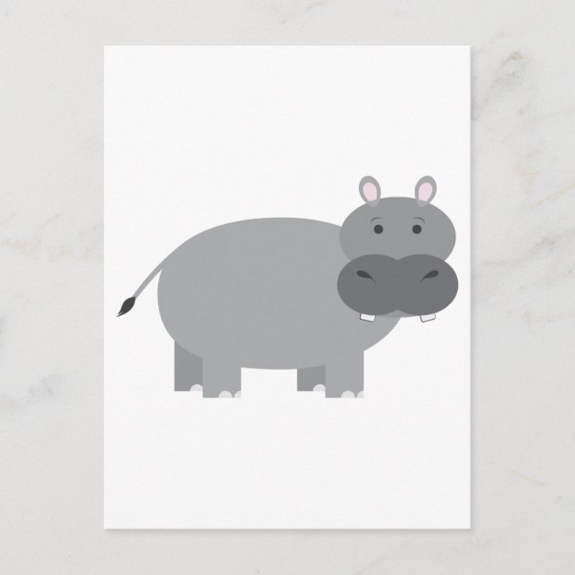 Hippopotamus Postkarte (Vorderseite)