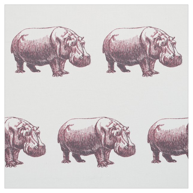 Hippopotamus Stoff (Muster)