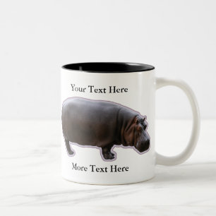 Hippopotamus-Tasse Zweifarbige Tasse