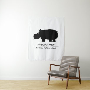 Hippopotamus Wandteppich
