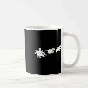 Hippopotamus Xmas Santa Sleigh Hippos Christmas Bo Kaffeetasse