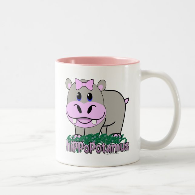 Hippopotamus Zweifarbige Tasse (Rechts)